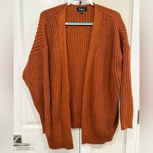 Lulu's Warm Rust Cardigan